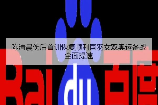 陈清晨伤后首训恢复顺利国羽女双奥运备战全面提速